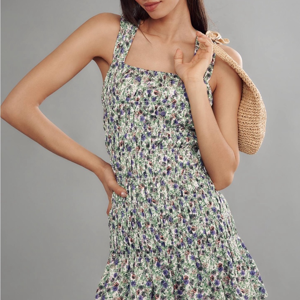 Endless Rose Sleeveless Smocked Mini Dress